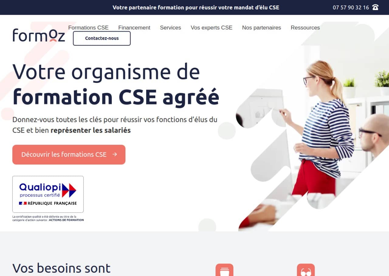 Formoz : Organisme de formation CSE certifié Qualiopi