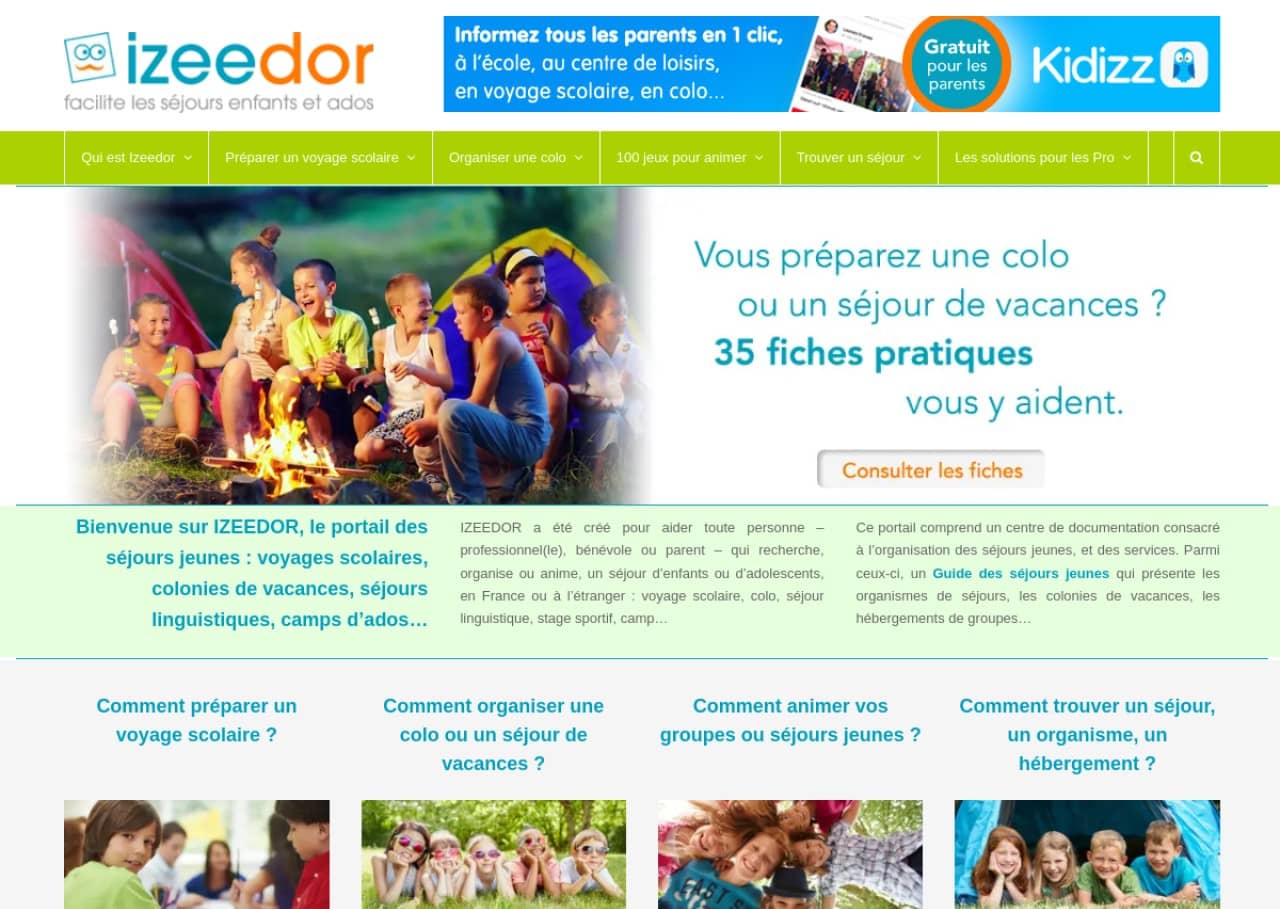 Izeedor : portail des voyages scolaires