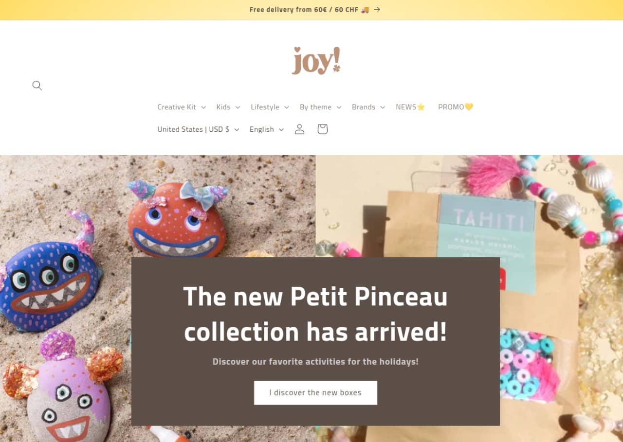 Joy Cadeaux : kits de loisirs créatifs pour adultes et enfants