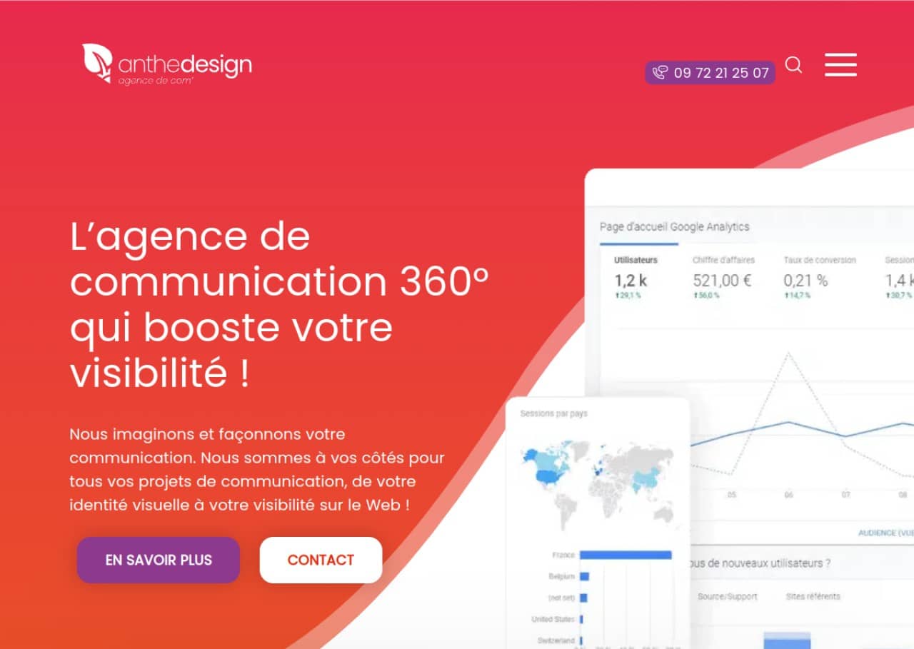 AntheDesign : agence spécialisée en création web