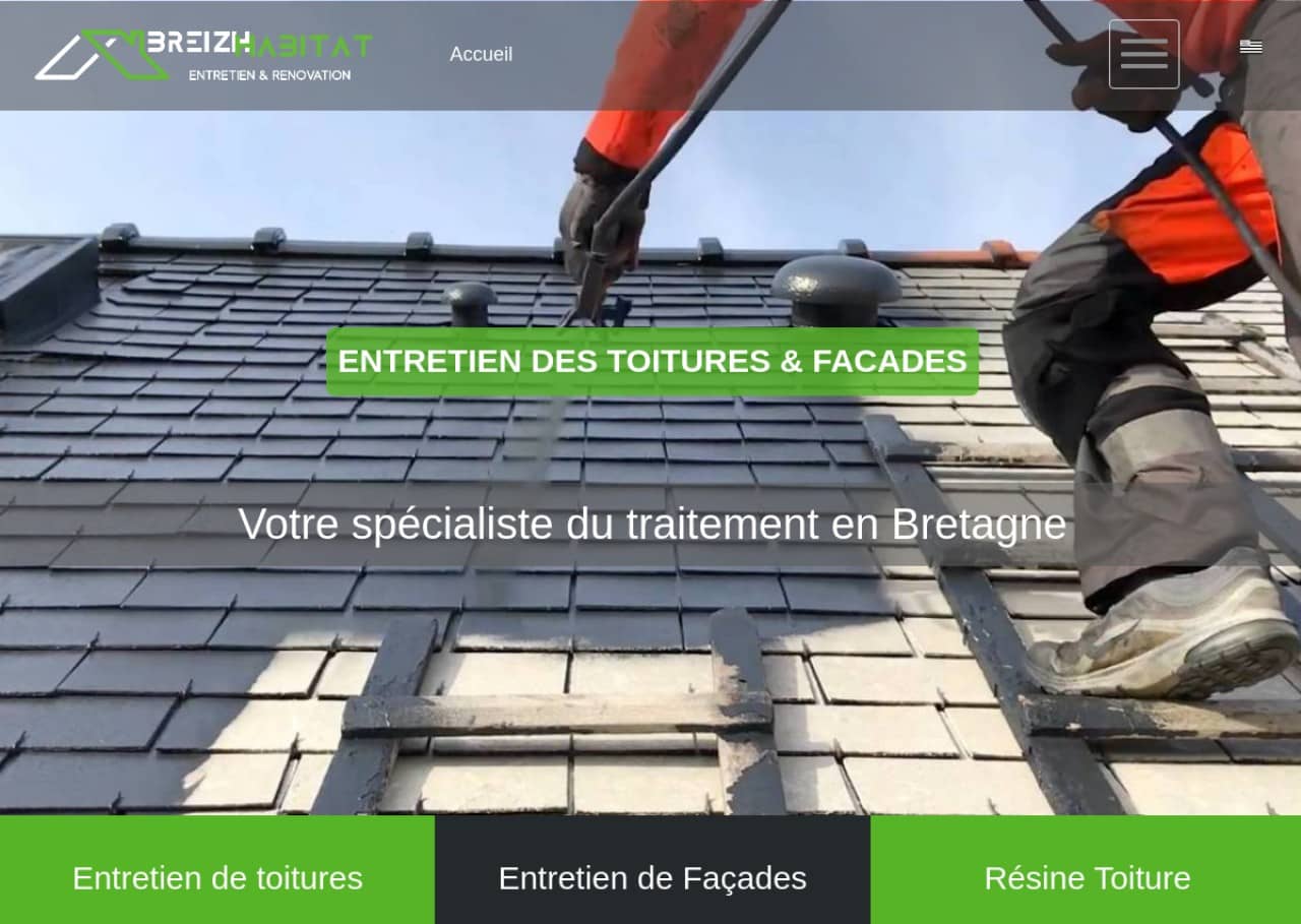 Breizh Habitat : nettoyage et traitement de toitures