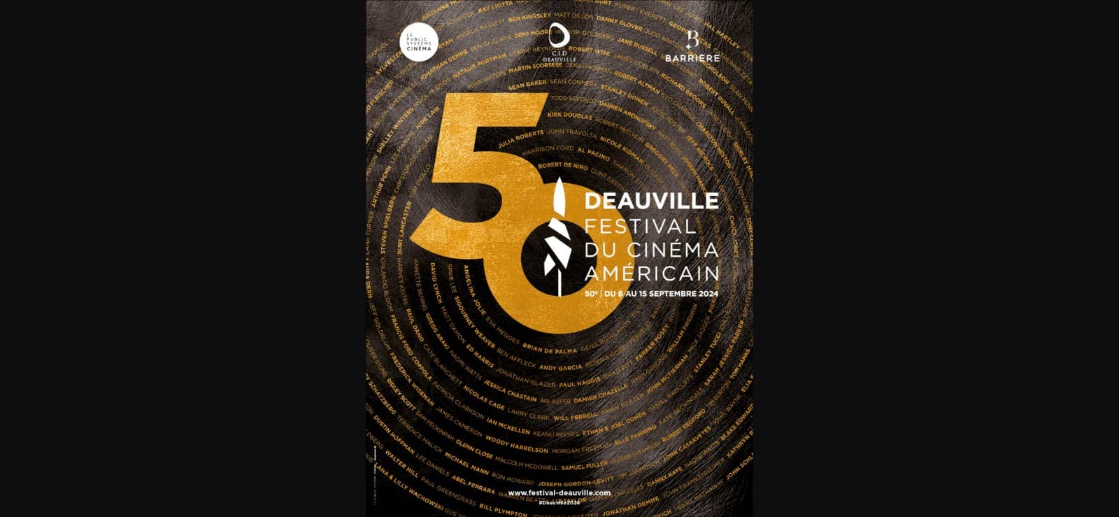 Affiche officielle 50e Festival du cinéma américain de Deauville