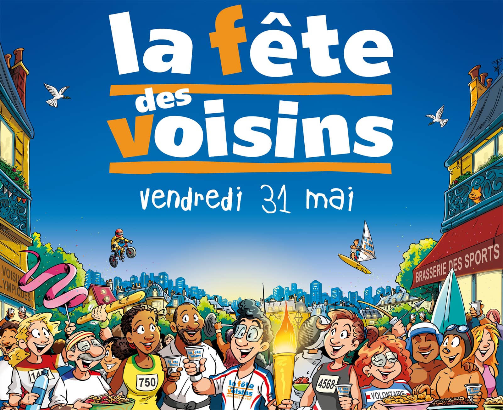 Affiche officielle de la Fête des Voisins 2024