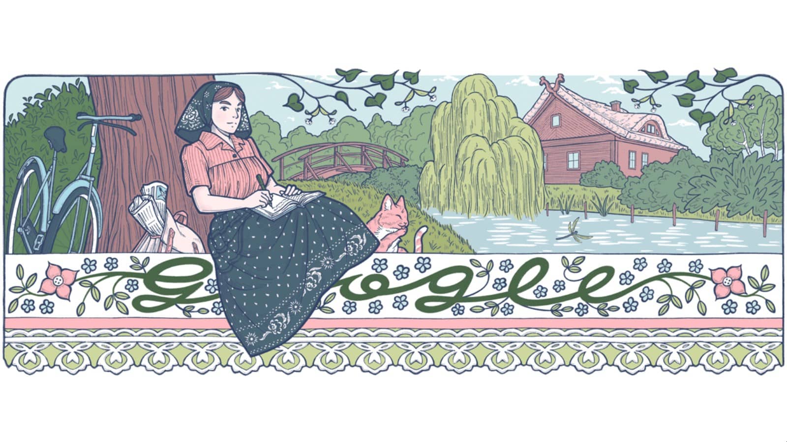 Mina Witkojc : Doodle sur Google