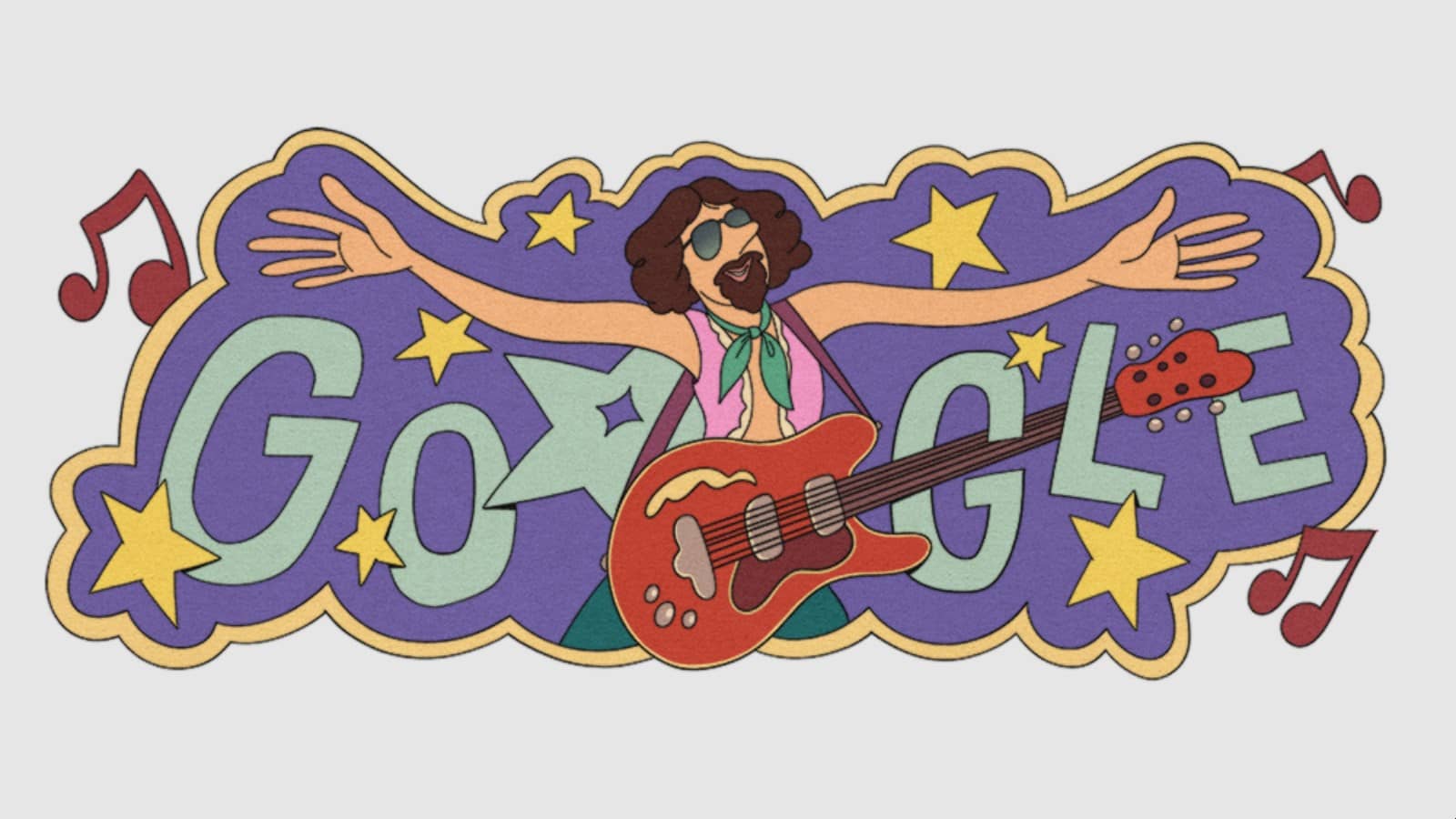 Google célèbre Raúl Seixas, le pionnier du rock brésilien avec un Doodle