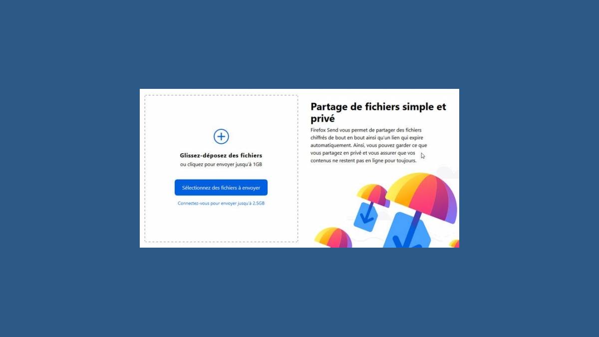 Firefox Send (partage de fichiers)