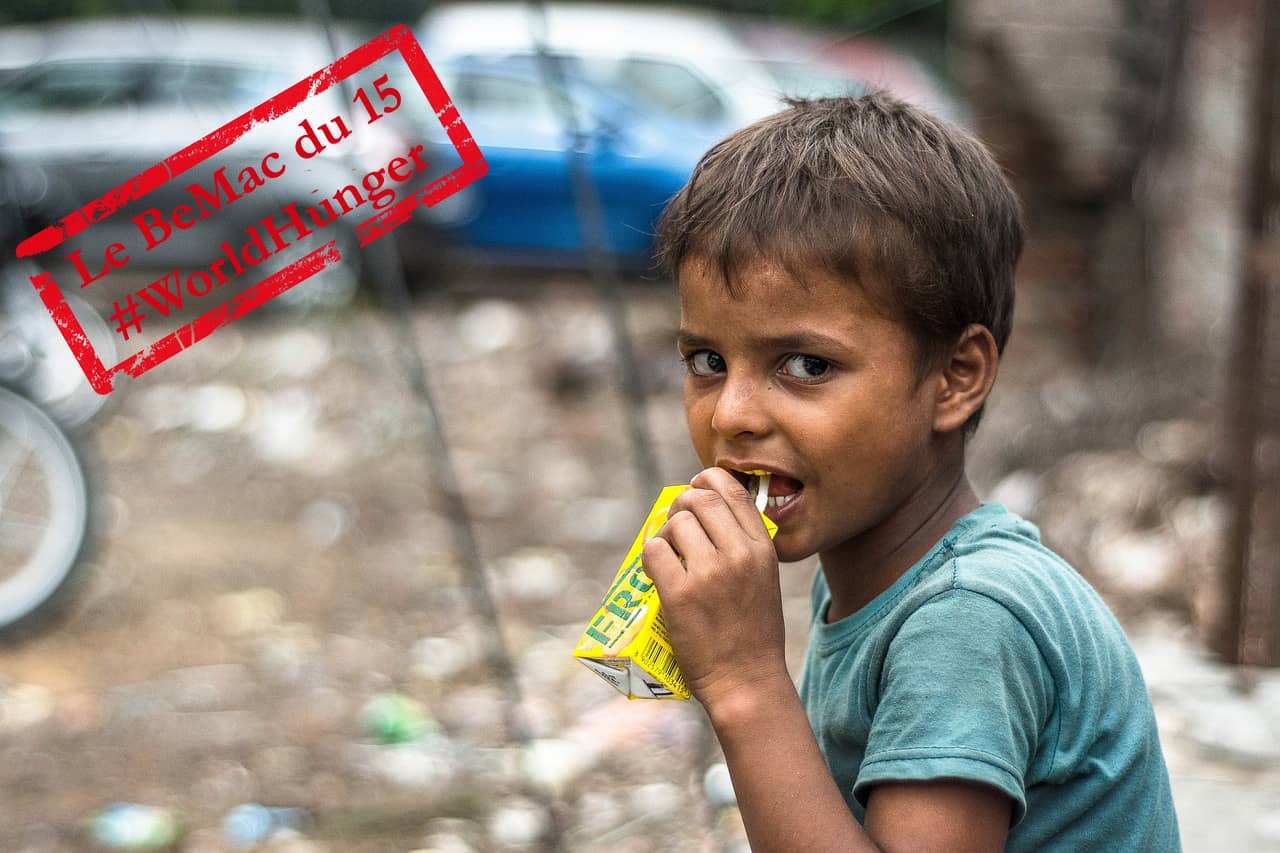 Journée mondiale contre la faim : un garçon dans un bidonville