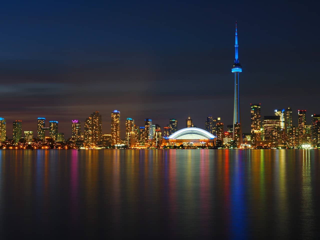 La ville de Toronto au Canda de nuit