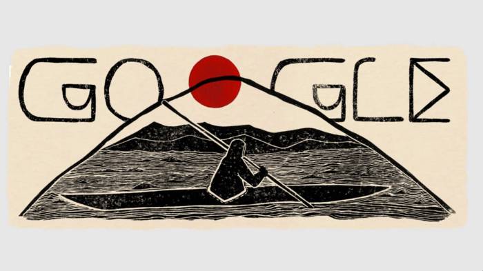 Un Doodle pour célébrer le kayak l’embarcation créée il y a 5 000 ans