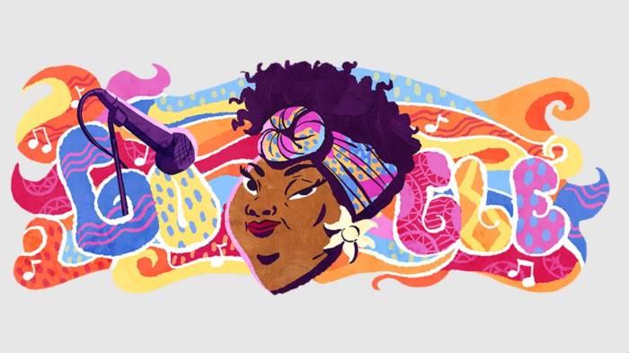 Hommage à Lizzie Emeh avec un Doodle sur Google