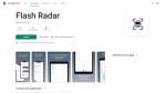 Application Flash Radar sur Android