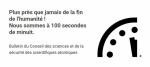 23h58mn20s Doomsday Clock - horloge de l’apocalypse