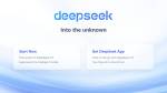 Page d’accueil de DeepSeek depuis un navigateur web