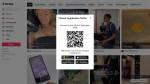 Page de l’application TikTok sur Desktop et son QR Code