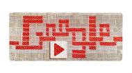 Un Doodle fabriqué sur un métier à tisser pour célébrer Anni Albers 