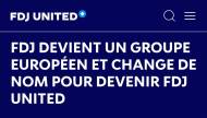 FDJ : La Française des jeux devient FDJ United (Capture site) 