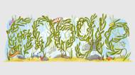 Les forêts de varech géantes du Grand Récif Sud ( Doodle sur Google )